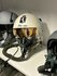 HGU-2M/P flight helmet + MBU-5/P oxygen mask 4th Stormo markings Gold Visor_