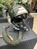 ZSh-3 flight helmet + ShZ-50 leather helmet + KM-32 oxygen mask Russian Air Force _