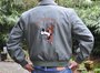 Embroidered CWU-36/P flight jacket 32nd TFS the Wolfhounds CNA Soesterberg Air Base_