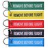 Remove before flight keychains keyring luggage tags (set 2 pieces) (choice of 7 colors) postage free_