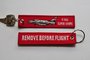 F-100 Super Sabre 32nd TFS keychain keyring Remove Before Flight_