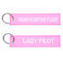 Lady Pilot keychain keyring Remove Before Flight_