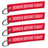 REMOVE BEFORE FLIGHT Keychain Keyring Bagage label_