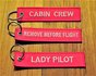 set 3: Remove Before Flight Keychains Keyrings Key Chains 3 different keyrings_