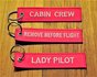 set 4: Remove Before Flight Keychains Keyrings Key Chains 4 different keyrings_