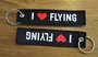 I love flying keyring keychain_