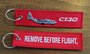 keyring C-130 Hercules Remove Before Flight embroided Key Chain Keychain_
